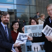  Martin Ehrenhauser MEP; Heghine Evinyan (office of Ehrenhauser MEP; Nicola Freeman (ALTER-EU); Olivier Hoedeman (ALTER-EU, Corporate Europe Observatory)